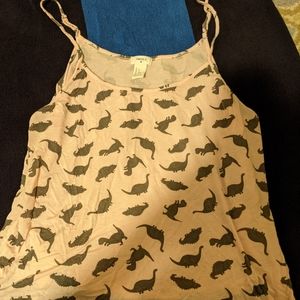 Dinosaur sleep tank top
